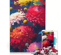 Rompecabezas de 1000 Piezas para Adolescentes Flores, Mamá, Crisantemo, Juegos educativos, Ensamblaje de Patrones, Colección de Artistas, Bellas Artes 50x75cm