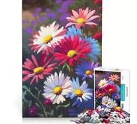 Rompecabezas de 1000 Piezas para Adolescentes Flores, Mamá, Madre, Aster, Juego Imposible, Difícil y Reto, Cumpleaños y Navidad 38X26CM