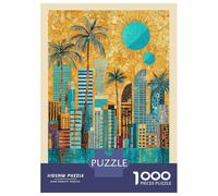 Rompecabezas De 1000 Piezas para Adolescentes Florida Miami Gustav Klimt Rompecabezas para Adultos Juegos De Relajación Desafío Difícil Desafío Educativo 38x26cm/1000pcs