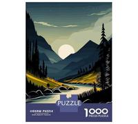 Rompecabezas De 1000 Piezas para Adolescentes Forest Vector Rompecabezas para Adolescentes Juego De Ingenio Mejora La Memoria Diversión En Casa Actividades, 38x26cm/1000pcs