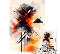 Rompecabezas de 1000 Piezas para Adolescentes Formas Cruzadas Arte Abstracto Juguetes de Bricolaje Regalos para Mujeres y Hombres Juego práctico colección de Artistas Bellas Artes tamaño 50x75cm