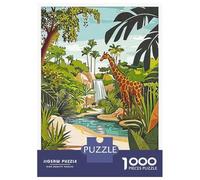 Rompecabezas De 1000 Piezas para Adolescentes Fort Wayne Giraffe Rompecabezas De Juguete para Decoración De Pared Desafío Difícil Regalo De Cumpleaños, Regalos, 70x50cm/1000pcs