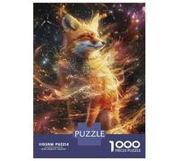 Rompecabezas De 1000 Piezas para Adolescentes Fox Art Print Fantasy Animal Rompecabezas para Adultos Juegos Relajantes Regalos para Mujeres 70x50cm/1000pcs