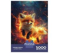 Rompecabezas De 1000 Piezas para Adolescentes Fox in The Cosmos -1 Rompecabezas DIY Juguetes Mejora La Memoria Oferta como Regalo para Toda La Familia 38x26cm/1000pcs