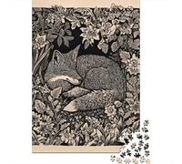 Rompecabezas De 1000 Piezas para Adolescentes Fox in The Garden Rompecabezas para Adultos Juguetes DIY Alivio del Estrés Oferta como Regalos para Toda La Familia 38x26cm/1000pcs