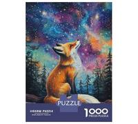 Rompecabezas De 1000 Piezas para Adolescentes Fox in The Stars Rompecabezas para Adultos Juego Familiar Decoración del Hogar Cumpleaños Y Navidad 52x38cm/1000pcs