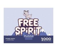 Rompecabezas De 1000 Piezas para Adolescentes Free Spirit Goat Rompecabezas para Adultos Juguete Decoración De Pared Decoración De Pared Juego Desafiante Regalos 70x50cm/1000pcs