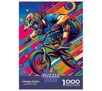 Rompecabezas De 1000 Piezas para Adolescentes Freestyle BMX WPAP Pop Art Rompecabezas para Adultos Juego De Ingenio Pero Divertido Y Humorístico Desafío Educativo 70x50cm/1000pcs