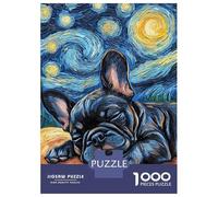 Rompecabezas De 1000 Piezas para Adolescentes French Bulldog Puppy Sleeping Rompecabezas para Adultos Juguetes Antiestrés Regalos De Desafío Difícil para Amigos Y Familiares 52x38cm/1000pcs