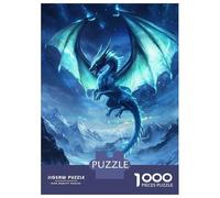 Rompecabezas De 1000 Piezas para Adolescentes Frost Dragon Soars Rompecabezas para Adultos Juegos Divertidos Desafío Difícil para Cumpleaños, Navidad 70x50cm/1000pcs