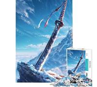 Rompecabezas de 1000 Piezas para Adolescentes Frost Summit Blade Juegos educativos Juguete de desafío Educativo Regalo Divertido decoración de Pared (tamaño 38x26cm)