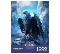 Rompecabezas De 1000 Piezas para Adolescentes Frozen Eagle in Ice World Rompecabezas para Adultos Juego Práctico Pero Divertido Y Humorístico para Cumpleaños, Navidad 70x50cm/1000pcs
