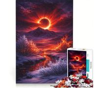Rompecabezas de 1000 Piezas para Adolescentes: Fuego, Eclipse Solar, fantasía, Juegos educativos, Actividades Divertidas para Hacer en casa, colección de Artistas, Bellas Artes 50x75cm