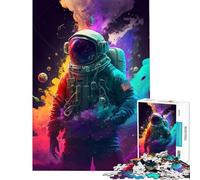 Rompecabezas de 1000 Piezas para Adolescentes Fuga de Astronauta en el Espacio Un Reto para completar Juegos educativos para Toda la Familia para Mayores de 14 años (50x75cm)