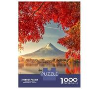 Rompecabezas De 1000 Piezas para Adolescentes Fuji and Lake Kawaguchiko Rompecabezas para Adultos Juego Familiar Difícil Difícil Cumpleaños Y Navidad 52x38cm/1000pcs