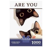 Rompecabezas De 1000 Piezas para Adolescentes Funny Bathroom Cat Meme Rompecabezas para Adultos Juego De Ingenio Juego De Corte De Precisión Regalos Desafiantes 70x50cm/1000pcs