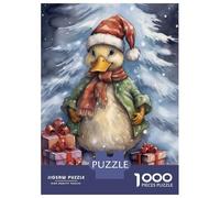 Rompecabezas De 1000 Piezas para Adolescentes Funny Duck Christmas Rompecabezas para Adultos Juegos Relajantes Decoración De Pared 38x26cm/1000pcs