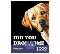 Rompecabezas De 1000 Piezas para Adolescentes Funny Hungry Labrador Rompecabezas para Adultos Juguetes De Bricolaje Difícil Difícil Diversión En El Hogar Actividades, 70x50cm/1000pcs