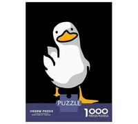 Rompecabezas De 1000 Piezas para Adolescentes Funny White Duck Rompecabezas para Adultos Juegos Familiares Corte De Precisión Regalos Y Cumpleaños Únicos 70x50cm/1000pcs