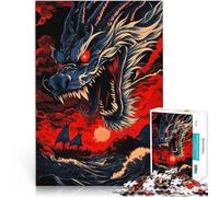 Rompecabezas de 1000 Piezas para Adolescentes Furia del dragón Juguetes de Juego para Regalo Familiar Regalos de cumpleaños 50x70cm