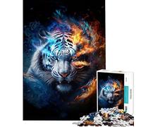 Rompecabezas de 1000 Piezas para Adolescentes ¡Furia del Tigre! Diversión en casa Actividades Familiares Juego práctico Apto para Mayores de 14 años (50x75cm)