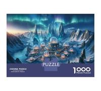 Rompecabezas De 1000 Piezas para Adolescentes Futuristic Alien Cityscape Rompecabezas para Adultos Juego Práctico Decoración del Hogar Cumpleaños Y Navidad 38x26cm/1000pcs