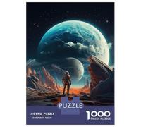 Rompecabezas De 1000 Piezas para Adolescentes Futuristic Space Explorer Rompecabezas para Adultos Juguetes De Bricolaje Difícil Difícil Diversión En El Hogar Actividades, 70x50cm/1000pcs