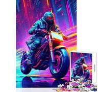 Rompecabezas de 1000 Piezas para Adolescentes futuros Ciclistas Juguetes de Bricolaje Gran Regalo para Juegos Juego de ingenio desafiante para completar tamaño 38x26cm