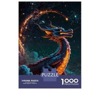 Rompecabezas De 1000 Piezas para Adolescentes Galactic Guardian Dragon Rompecabezas para Adolescentes Juegos Relajantes Decoración del Hogar Actividades Divertidas En Casa 52x38cm/1000pcs