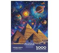 Rompecabezas De 1000 Piezas para Adolescentes Galactic Pyramids Cosmic Odyssey Rompecabezas para Adultos Juego Práctico Decoración del Hogar Cumpleaños Y Navidad 38x26cm/1000pcs