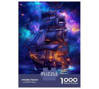 Rompecabezas De 1000 Piezas para Adolescentes Galactic Sail Voyage -1 Rompecabezas para Adultos Juguetes Antiestrés Decoración del Hogar Gran Regalo para Jugar 52x38cm/1000pcs