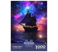 Rompecabezas De 1000 Piezas para Adolescentes Galactic Sail Voyage -5 Rompecabezas para Adolescentes Juegos Relajantes Montaje De Patrones Regalos para Amigos Y Familiares 52x38cm/1000pcs