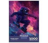Rompecabezas De 1000 Piezas para Adolescentes Galactic Snowboarding Rompecabezas para Adultos Juego De Ingenio Pero Divertido Y Humorístico Desafío Educativo 38x26cm/1000pcs