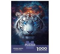 Rompecabezas De 1000 Piezas para Adolescentes Galactic Tiger Majesty -1 Rompecabezas para Adultos Juegos Familiares Vacaciones En Casa Matar El Tiempo Difícil Y Desafiante 38x26cm/1000pcs