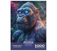 Rompecabezas De 1000 Piezas para Adolescentes Galactic Titan The Cosmic Ape Rompecabezas para Adultos Juego De Ingenio Análisis Y Lógica Actividades Divertidas En Casa, 38x26cm/1000pcs