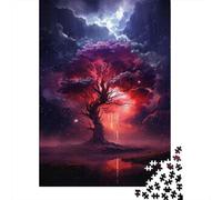 Rompecabezas De 1000 Piezas para Adolescentes Galactic Tree of Life Wall Art Print Rompecabezas para Adultos Juego Familiar Análisis Y Lógica Interacción Entre Padres E Hijos 52x38cm/1000pcs