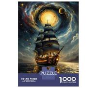 Rompecabezas De 1000 Piezas para Adolescentes Galactic Voyage Sailing Through The Stars Rompecabezas para Adultos Juego Familiar Pero Divertido Y Humorístico Desafío Educativo 38x26cm/1000pcs
