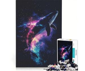 Rompecabezas de 1000 Piezas para Adolescentes Galaxia de Ballenas Juego Educativo Carrera de Velocidad Manual Juego de desafío único 50x75cm