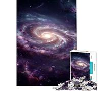 Rompecabezas de 1000 Piezas para Adolescentes Galaxia Espiral Vibrante en el Espacio Profundo Diversión en casa decoración del hogar Juguetes antiestrés para Mayores de 14 años (38x26cm)