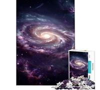 Rompecabezas de 1000 Piezas para Adolescentes Galaxia Espiral Vibrante en el Espacio Profundo Un Reto para completar Decoración Juegos relajantes para Mayores de 14 años (50x75cm)