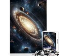 Rompecabezas de 1000 Piezas para Adolescentes Galaxia Vibrante con Planetas y Estrellas Juegos educativos decoración artística para el hogar Juguetes DIY Regalos de cumpleaños