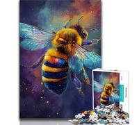 Rompecabezas de 1000 Piezas para Adolescentes Galaxy Bee, Ayuda a ejercitar el Cerebro, Juguetes adictivos para Cultivar la Paciencia, decoración de Pared, 75x50cm