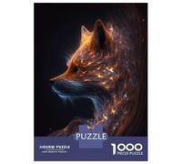 Rompecabezas De 1000 Piezas para Adolescentes Galaxy Fox Animal Rompecabezas para Adultos Juguete Decoración De Pared Mejora La Memoria Desafío Educativo 38x26cm/1000pcs