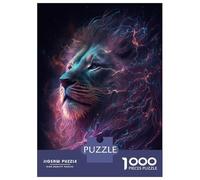 Rompecabezas De 1000 Piezas para Adolescentes Galaxy Lion Animal Rompecabezas para Adultos Juguete Decoración De Pared Decoración De Pared Juego Desafiante Regalos 52x38cm/1000pcs
