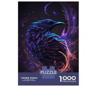 Rompecabezas De 1000 Piezas para Adolescentes Galaxy Raven Crow Bird Rompecabezas para Adultos Juegos Relajantes Decoración Desafío Educativo 70x50cm/1000pcs