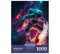 Rompecabezas De 1000 Piezas para Adolescentes Galaxy Surfing Astronaut Rompecabezas para Adultos Juego De Ingenio para Mejorar La Memoria Regalos para Amigos Y Familiares 52x38cm/1000pcs
