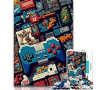 Rompecabezas de 1000 Piezas para Adolescentes Gamer Life, 1000 Piezas para Adultos y Adolescentes, Toda la Familia Adecuado para 14 75x50cm