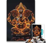 Rompecabezas de 1000 Piezas para Adolescentes, Ganesha, Dios de la Enfermedad Hermoso diseño Regalos para Mujeres (38x52cm)