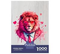 Rompecabezas De 1000 Piezas para Adolescentes Gangster Lion Funny Rompecabezas para Adultos Juego Familiar Corte De Precisión Regalo De Cumpleaños, Regalos, 52x38cm/1000pcs
