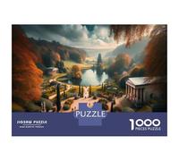 Rompecabezas De 1000 Piezas para Adolescentes Garden of Eden Landscape Rompecabezas para Adolescentes Juego De Ingenio Mejora La Memoria Diversión En Casa Actividades, 52x38cm/1000pcs
